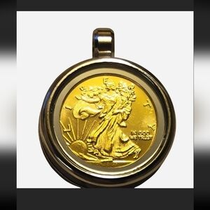 20mm Walking Liberty Pendant / Amulet - Unisex - New